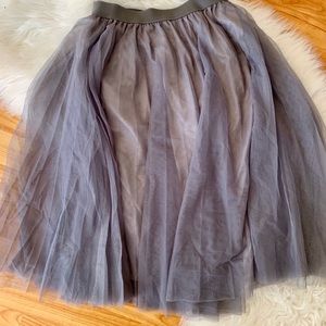 Grey tulle skirt